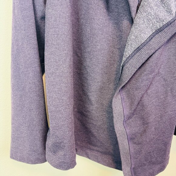 Patagonia Cardigan Sweatshirt Womens Large Wrap purple long sleeve - Picture 4 of 5